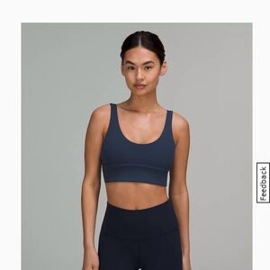 Lululemon Athletica mineral blue/ true navy reversible align Sports Bra